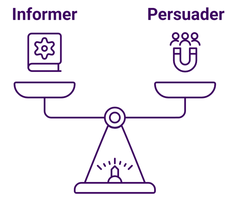 balance information persuasion